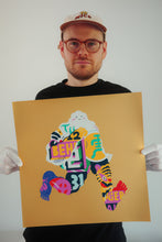 Load image into Gallery viewer, &quot;Bangkok Running Man: Gold Edition&quot; Standard Print
